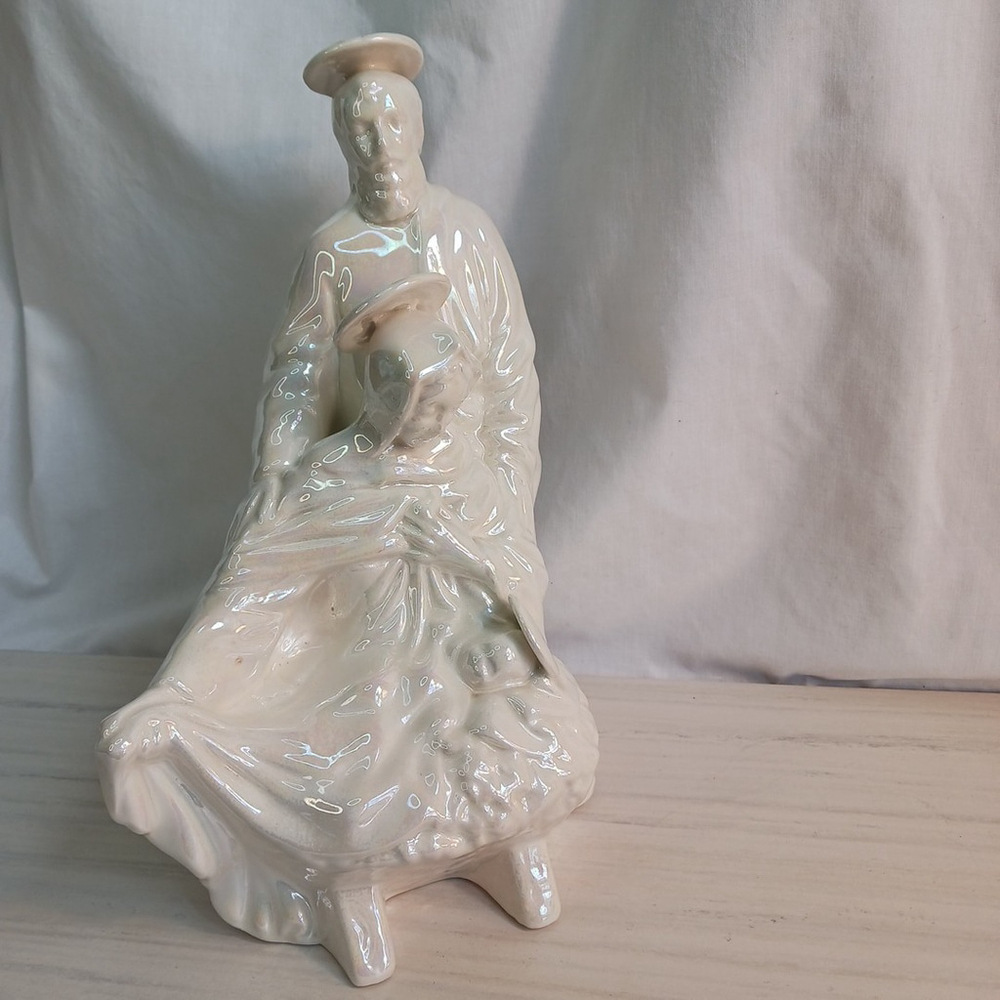 Atlantic Mold Christmas Nativity Ceramic Mary Joseph Jesus